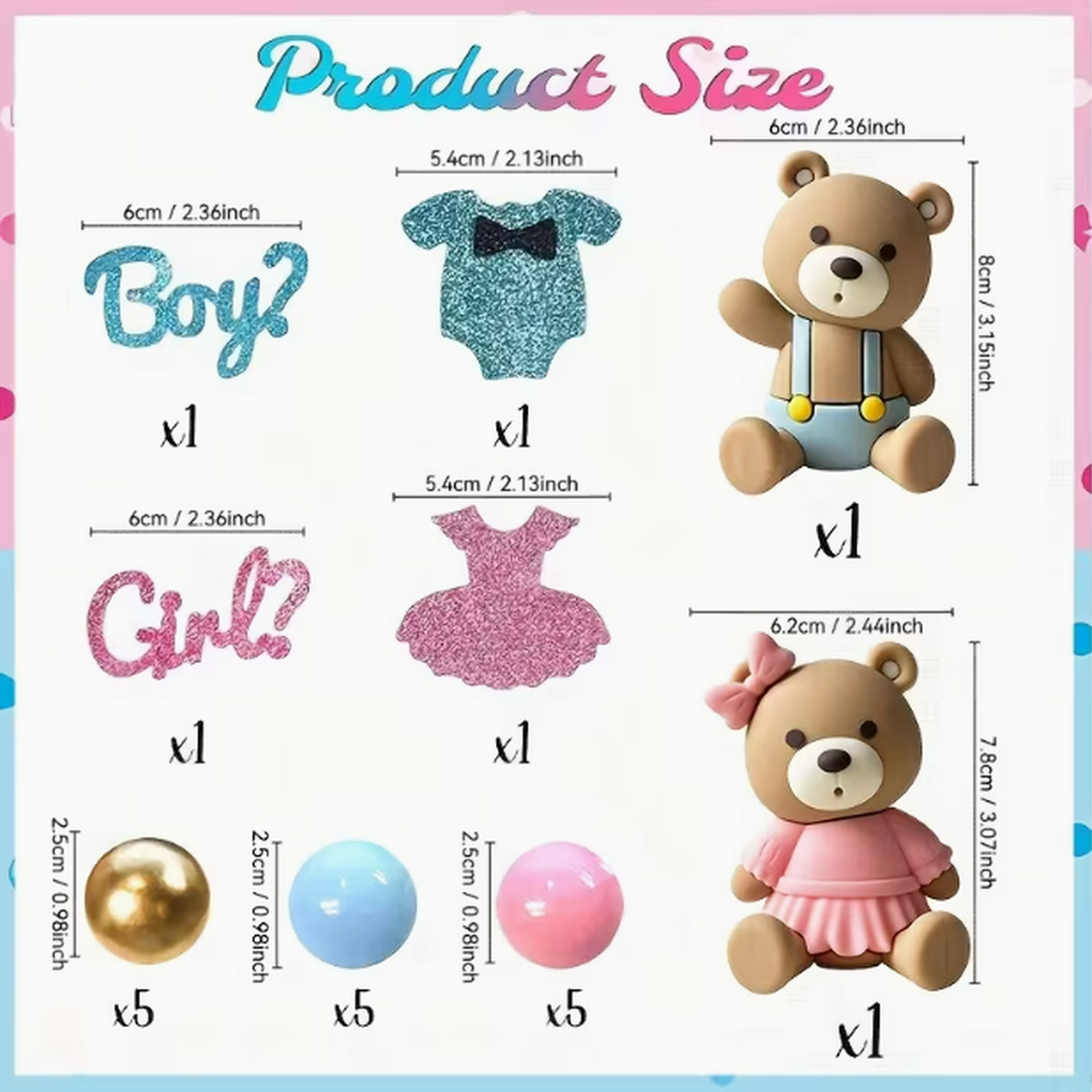 Gender Reveal Cake Decorations - Perth Gender Reveals
