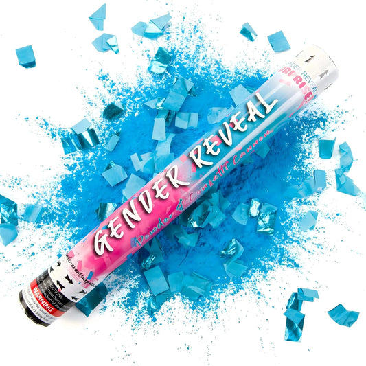 Gender Reveal Confetti & Powder Cannon 45cm - Perth Gender Reveals