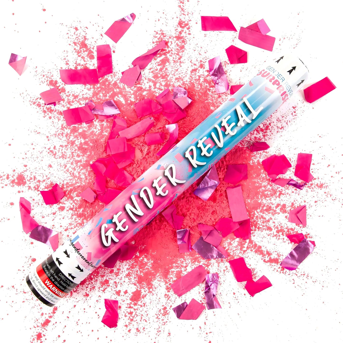 Confetti & Powder Gender Reveal 45cm Cannon