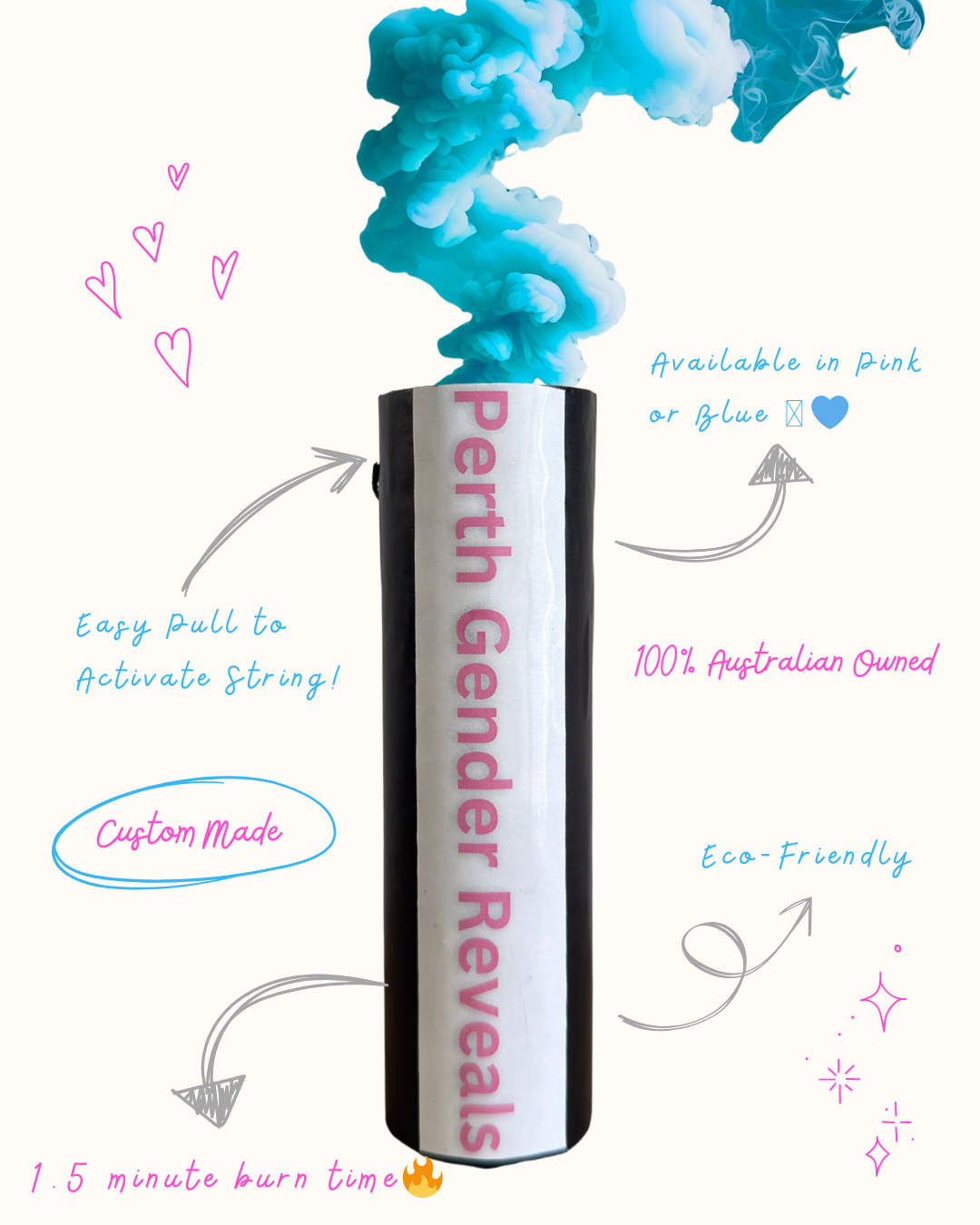 Gender Reveal Smoke Bomb/Emitter