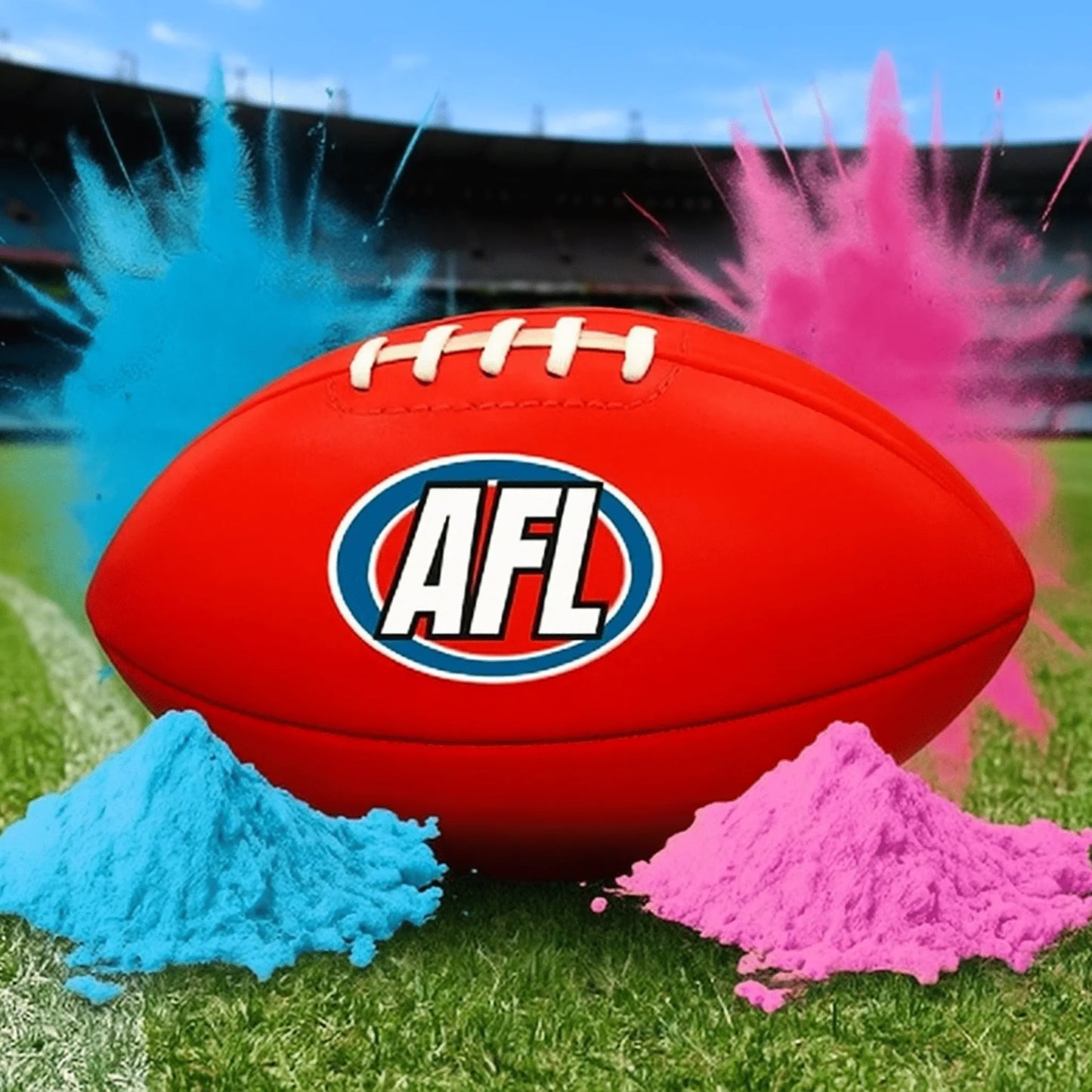 Gender Reveal AFL Footy