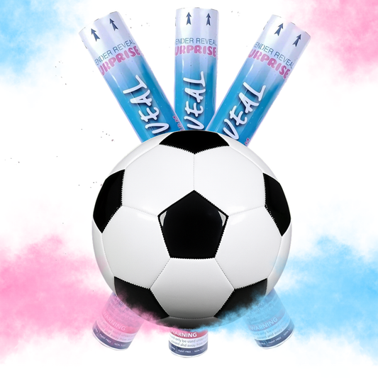 Gender Reveal Soccer & Cannon Bundle