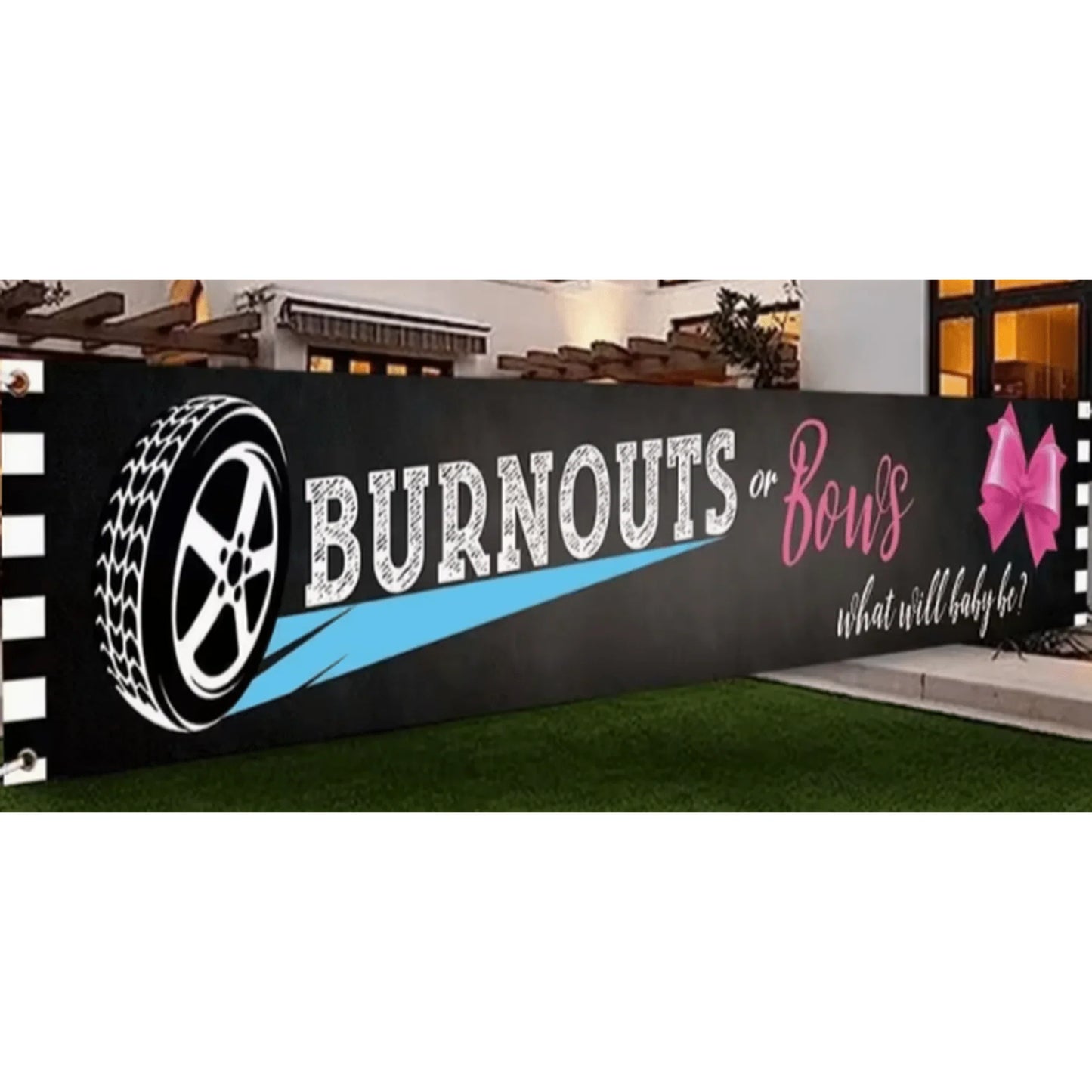 Gender Reveal Burnout Banner - Perth Gender Reveals