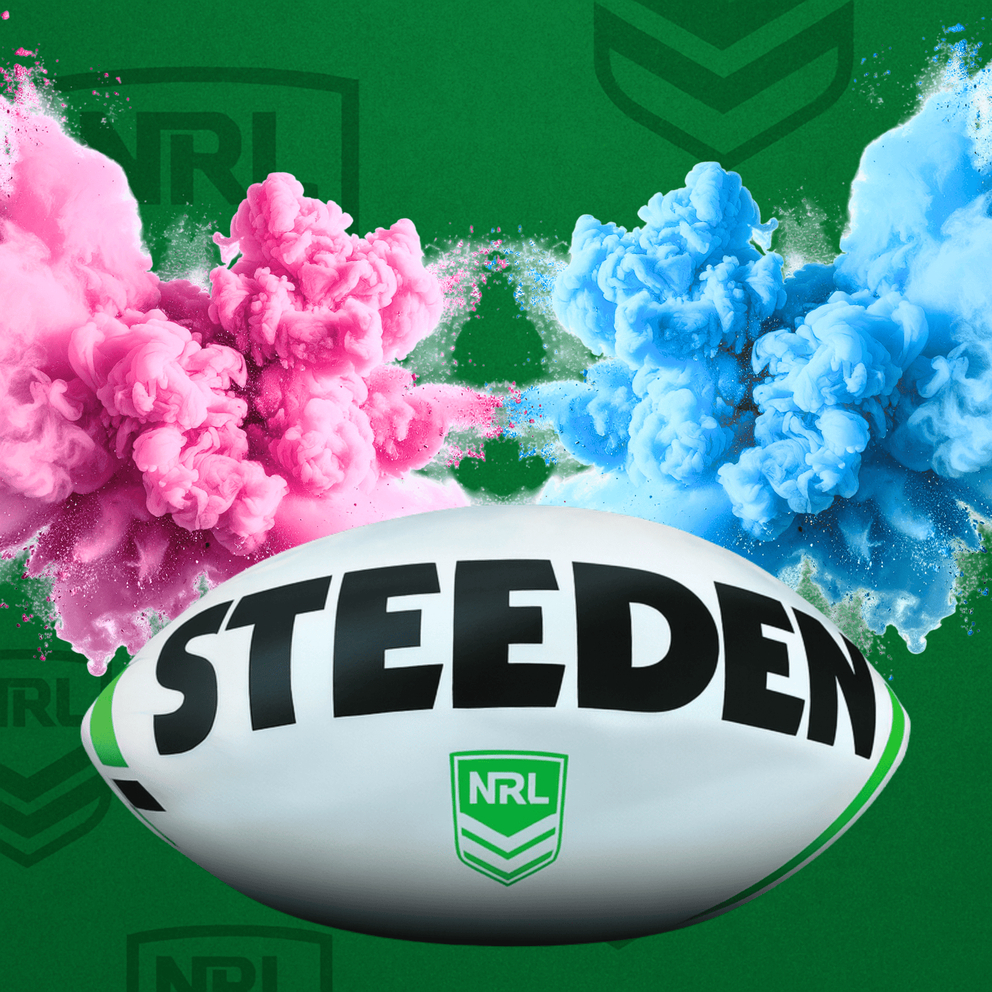 Gender Reveal NRL Rugby Ball