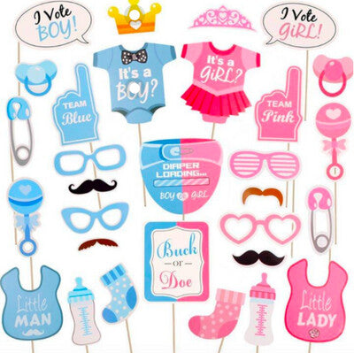 Gender Reveal Photo Props
