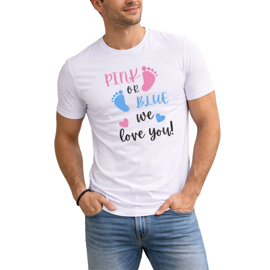 Gender Reveal Casual Mens T-Shirt