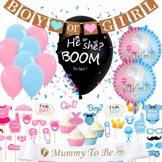 Gender Reveal Ultimate Decoration Pack