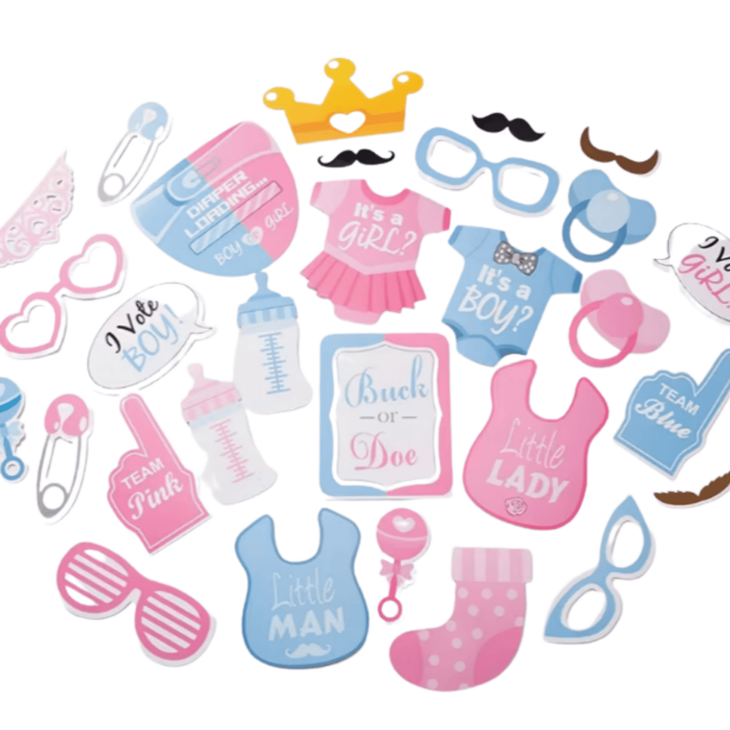Gender Reveal Party Photo Props