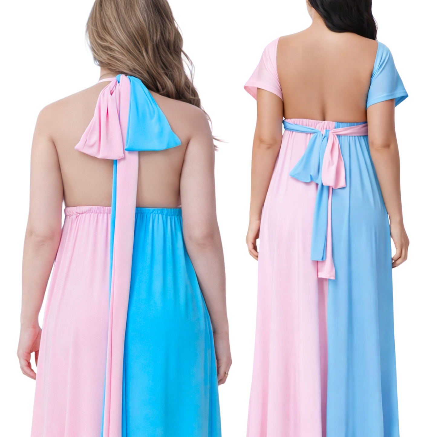Gender Reveal Maxi Maternity Dress - Perth Gender Reveals