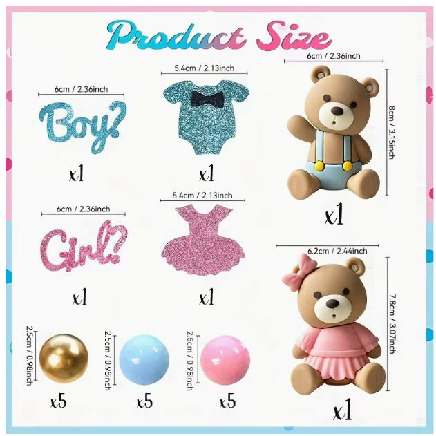 Gender Reveal Cake Decorations - Perth Gender Reveals