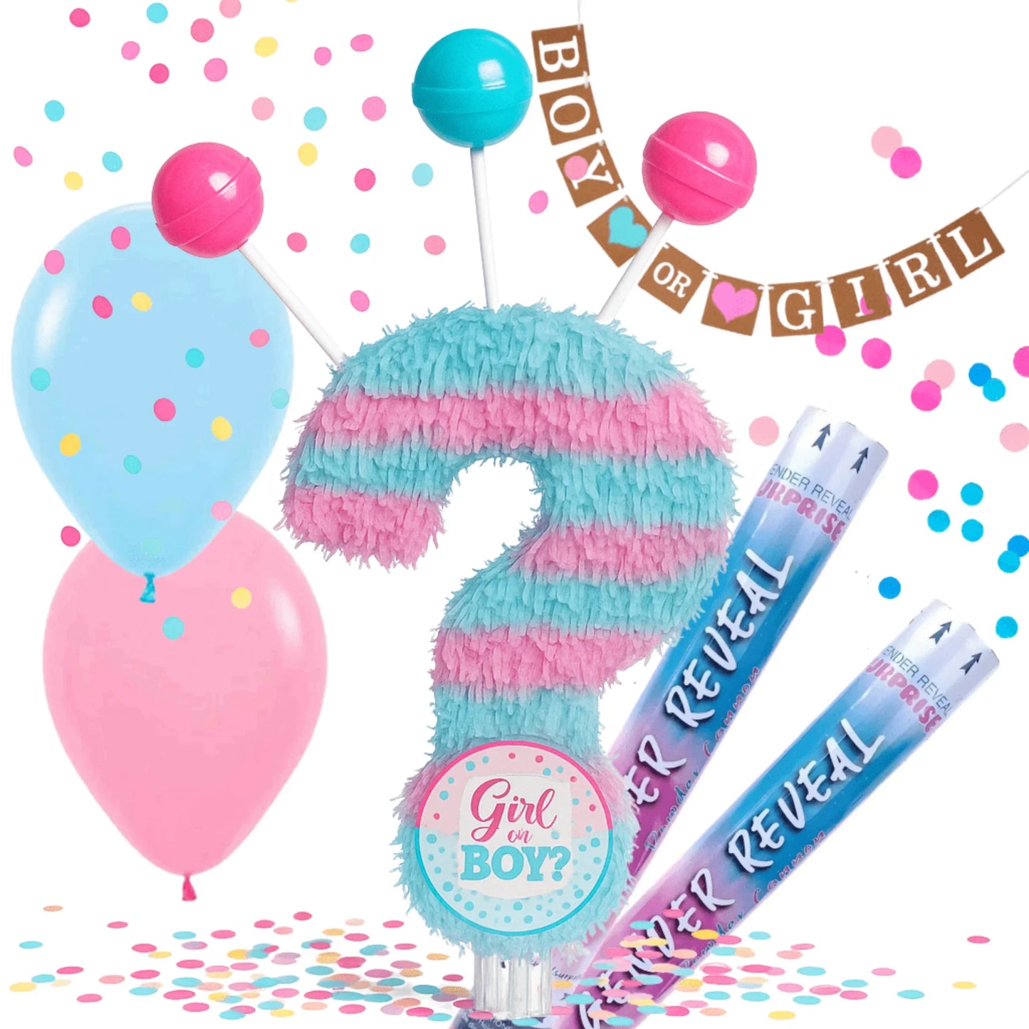 Gender Reveal Pinata Party Bundle