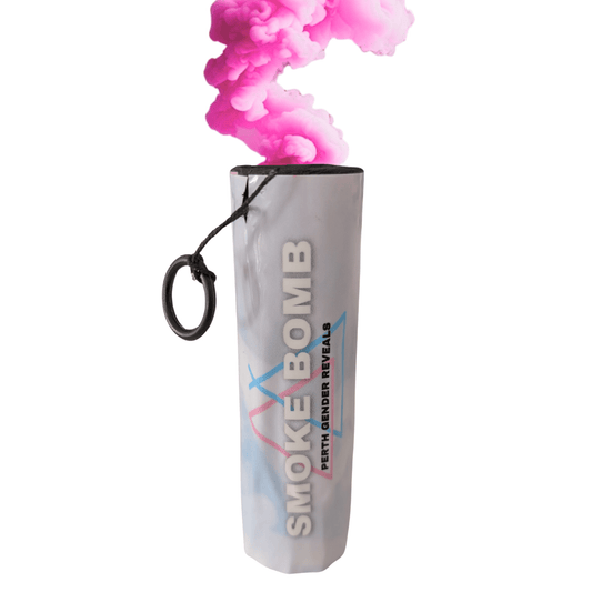 Pink smoke bomb from Gender Reveal Burnout Smoke Bundle